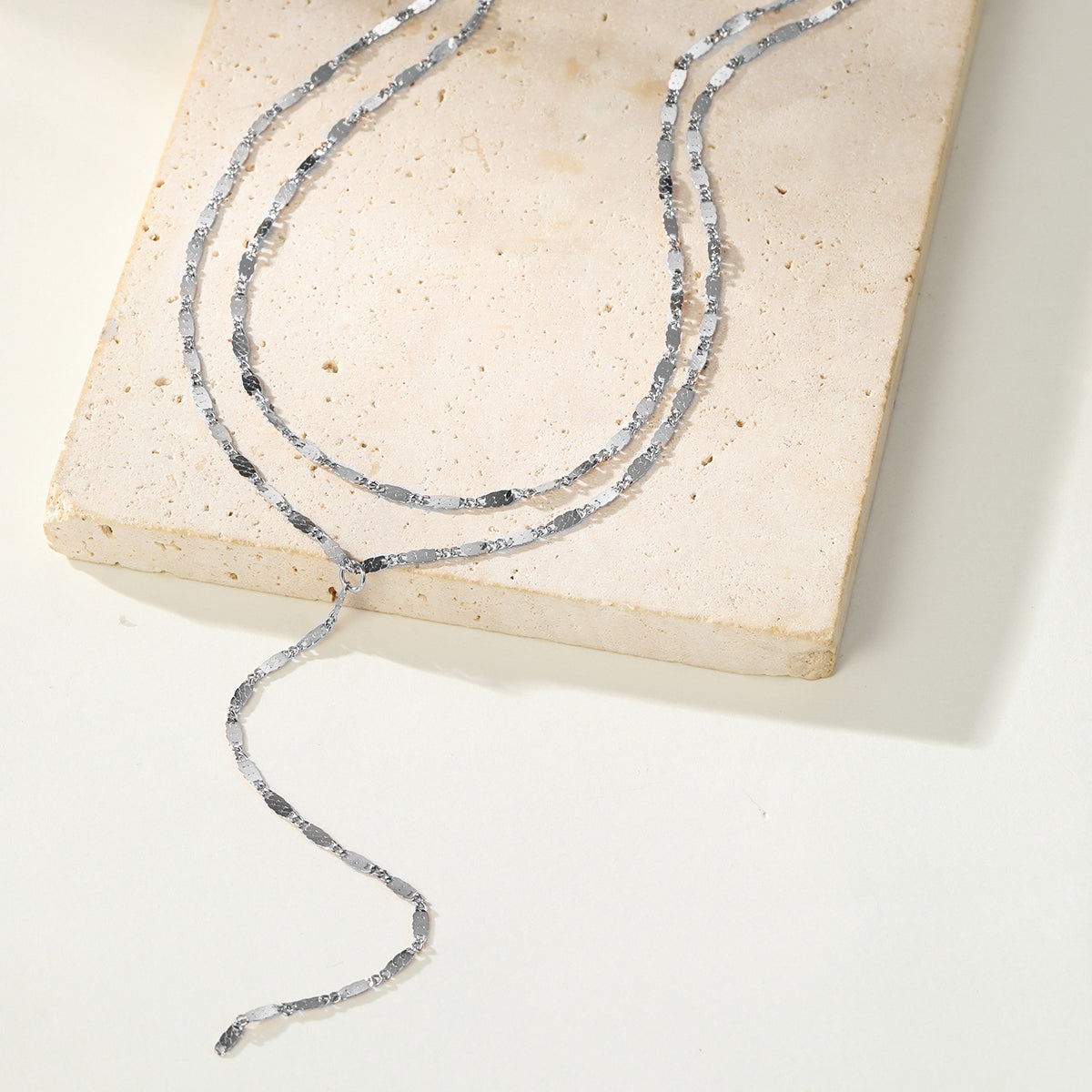 Layered Y Chain Necklace Waterproof