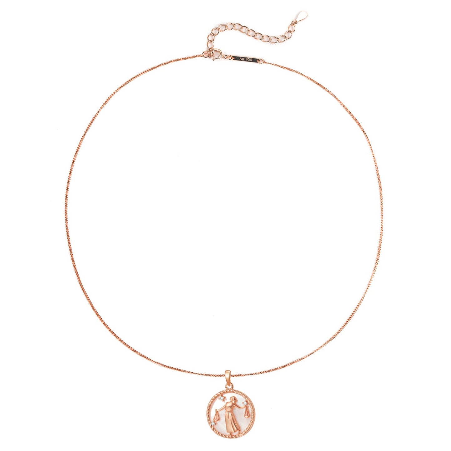 Libra Zodiac Pendant Necklace