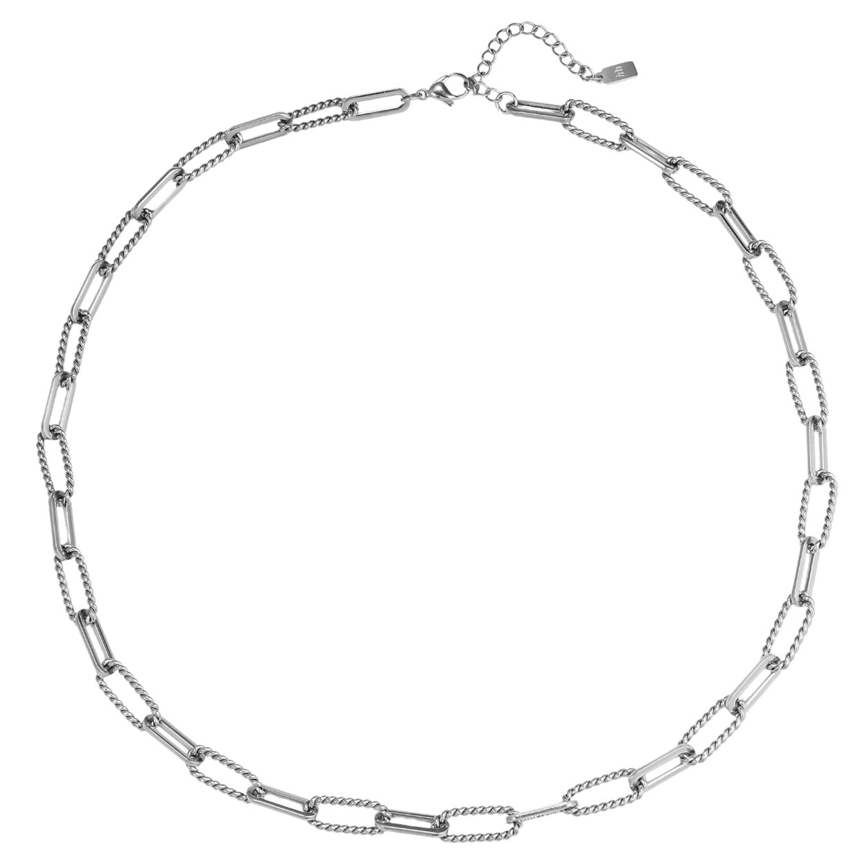 Twisted Paperclip Chain Necklace Waterproof