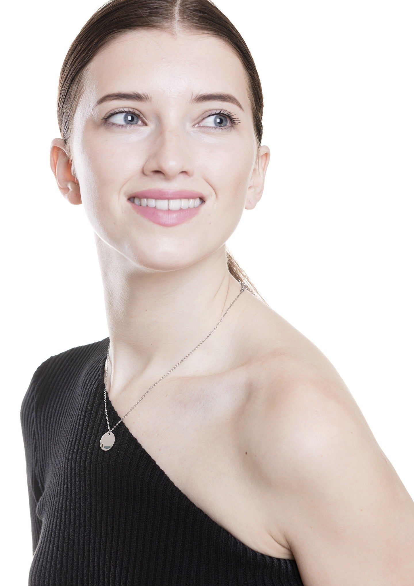 Circle Necklace Silver