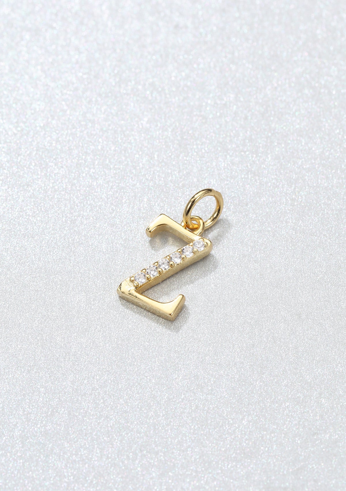 Letter Pendant Sterling Silver Gold