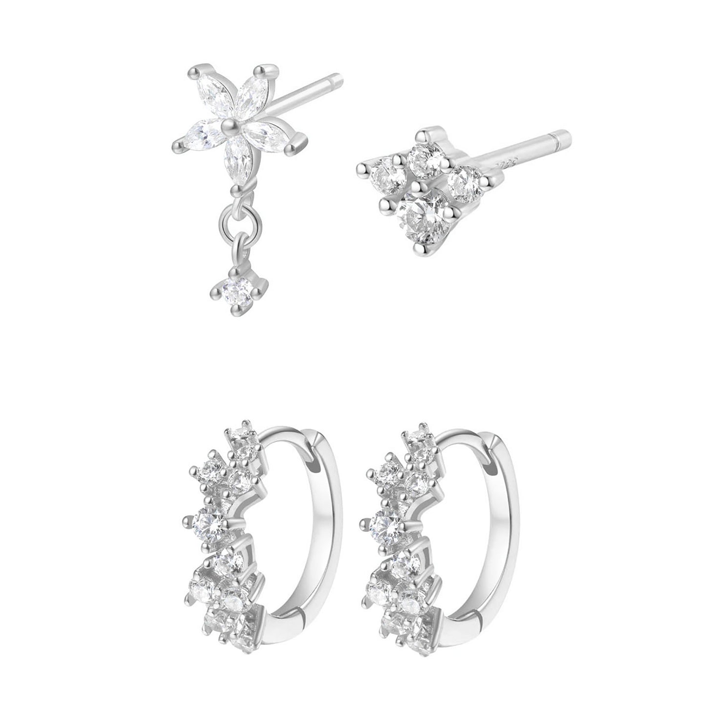 Luminar Earrings Set Sterling Silver