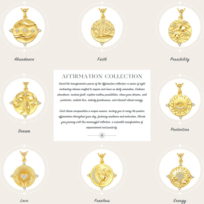 Energy Pendant Necklace Sterling Silver