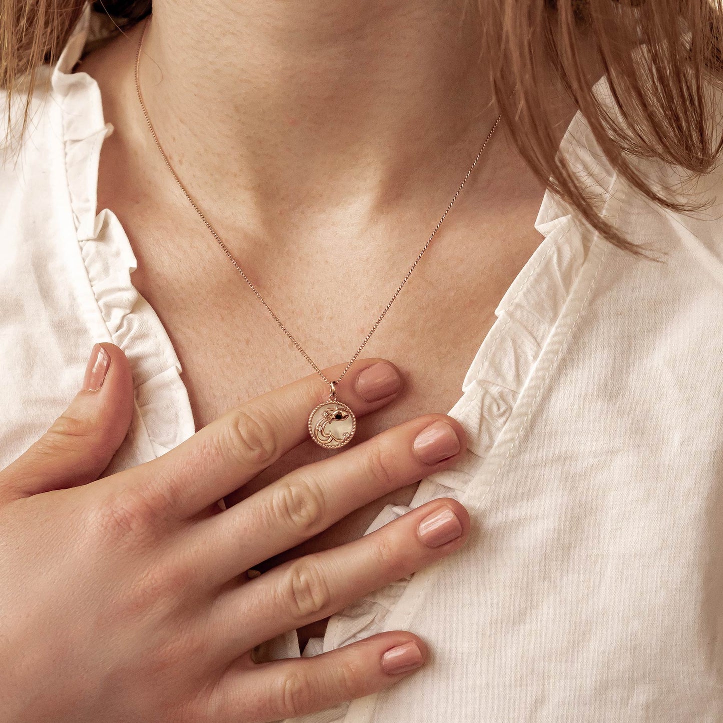 Aquarius Zodiac Pendant Necklace