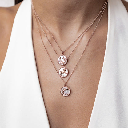 Aquarius Zodiac Pendant Necklace