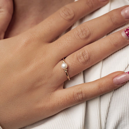 Awakening Pearl Ring 14K Gold