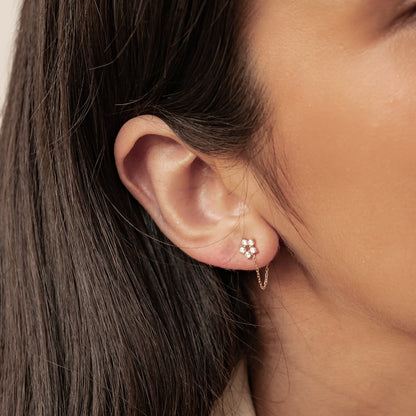 Becoming Chain Earrings 14K Gold