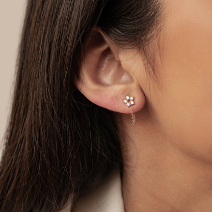 Becoming Chain Earrings 14K Gold