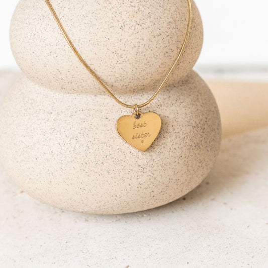 Best Sister Necklace Waterproof