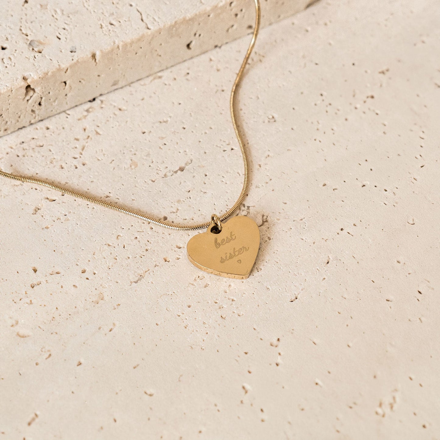 Best Sister Necklace Waterproof