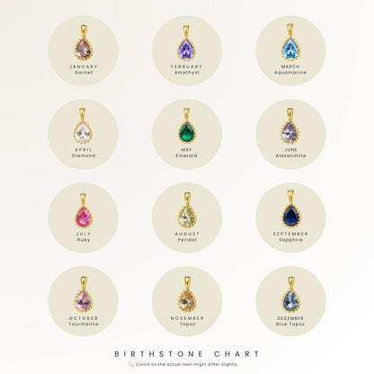 June Alexandrite Birthstone Necklace Sterling Silver