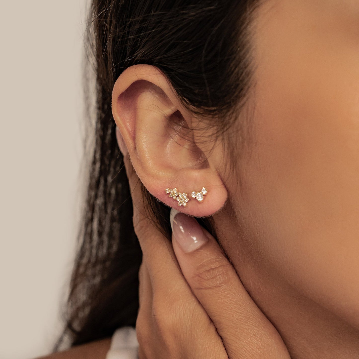 Blooming Flower Earring Set Sterling Silver