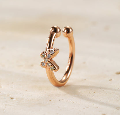 Butterfly Ear Cuff Sterling Silver