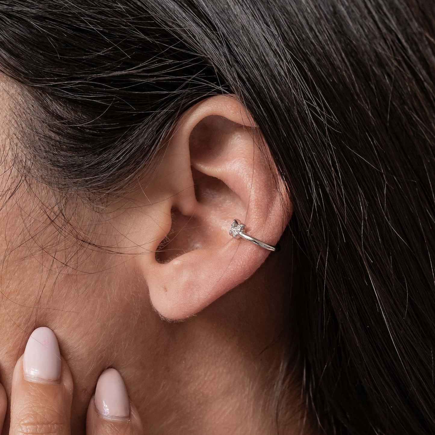 Butterfly Ear Cuff Sterling Silver