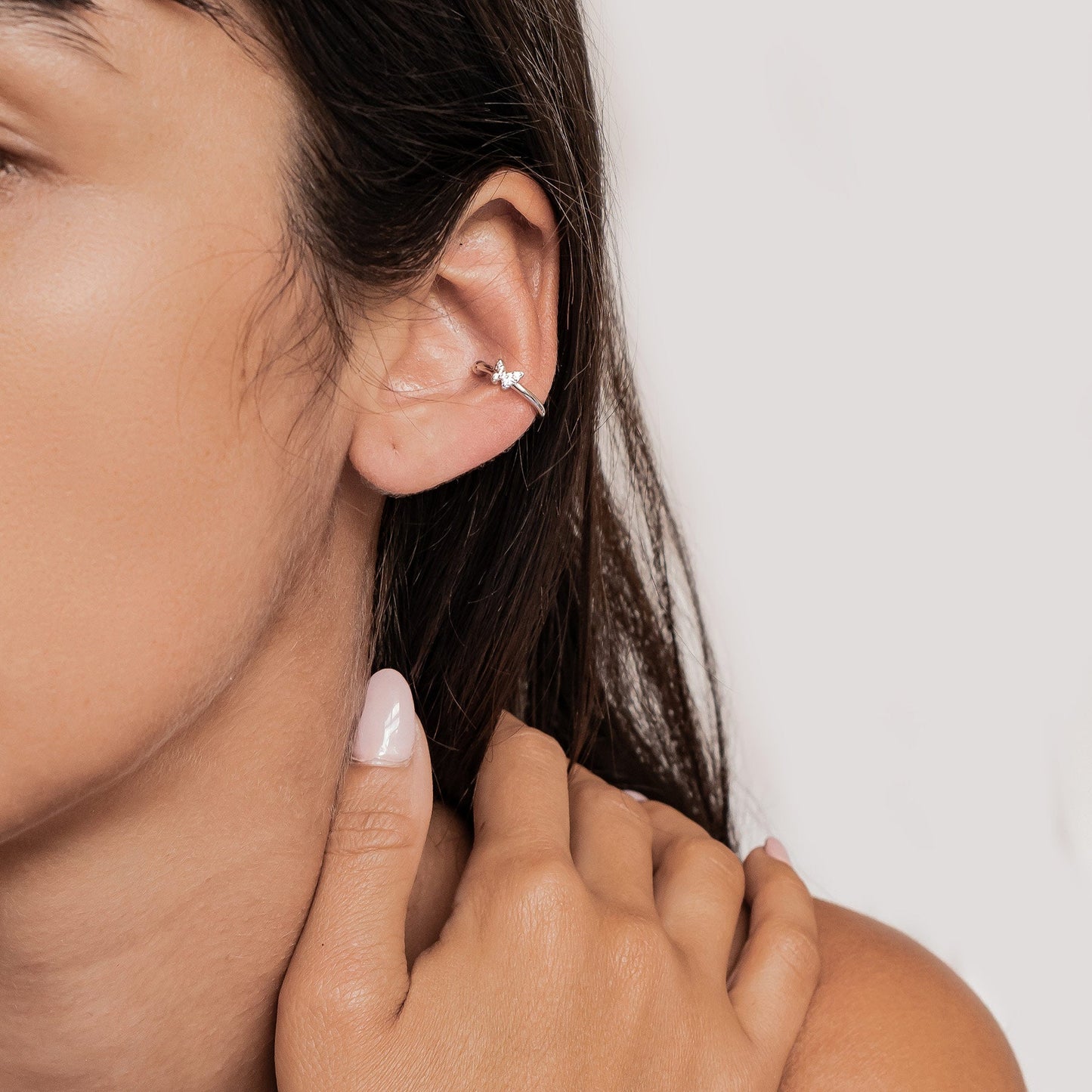 Butterfly Ear Cuff Sterling Silver