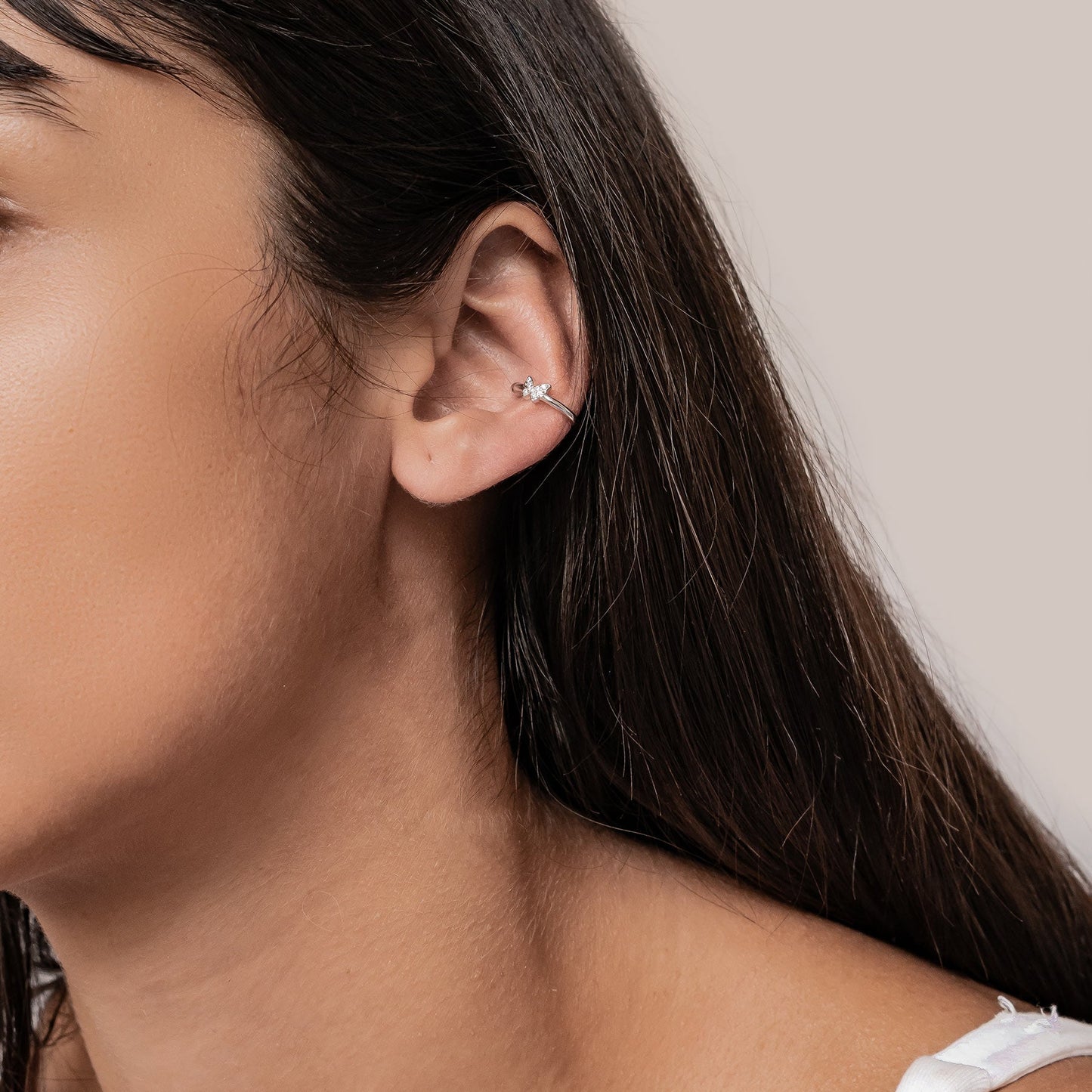 Butterfly Ear Cuff Sterling Silver