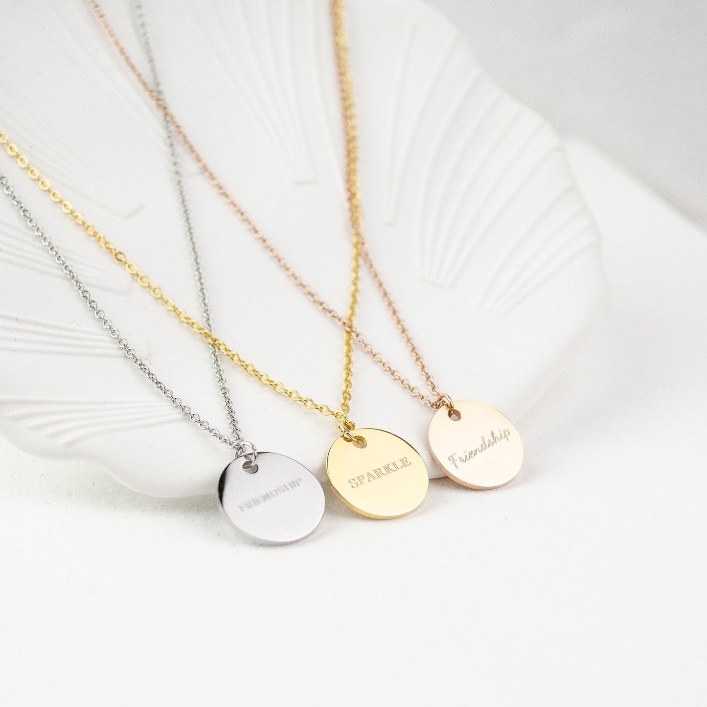 Circle Necklace Silver