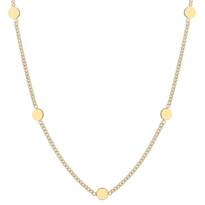 Small Circle Necklace Gold