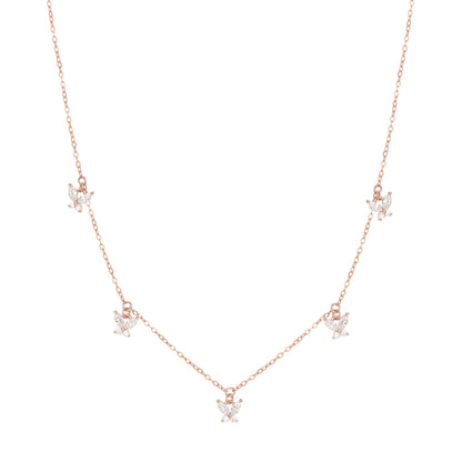 Butterfly Pendant Necklace Sterling Silver