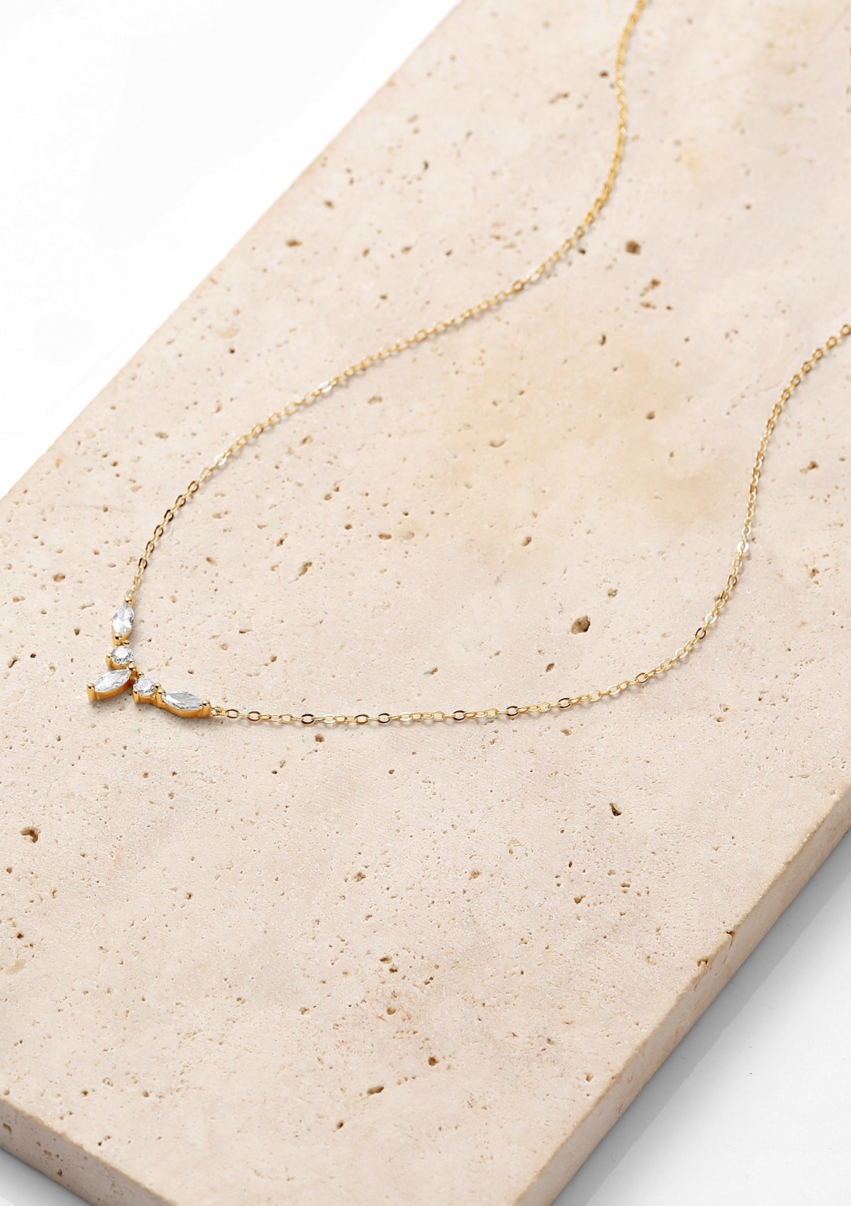 Gemstone Blossom Necklace Sterling Silver