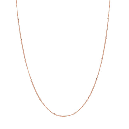 Fine Bobble Chain Necklace Sterling Silver