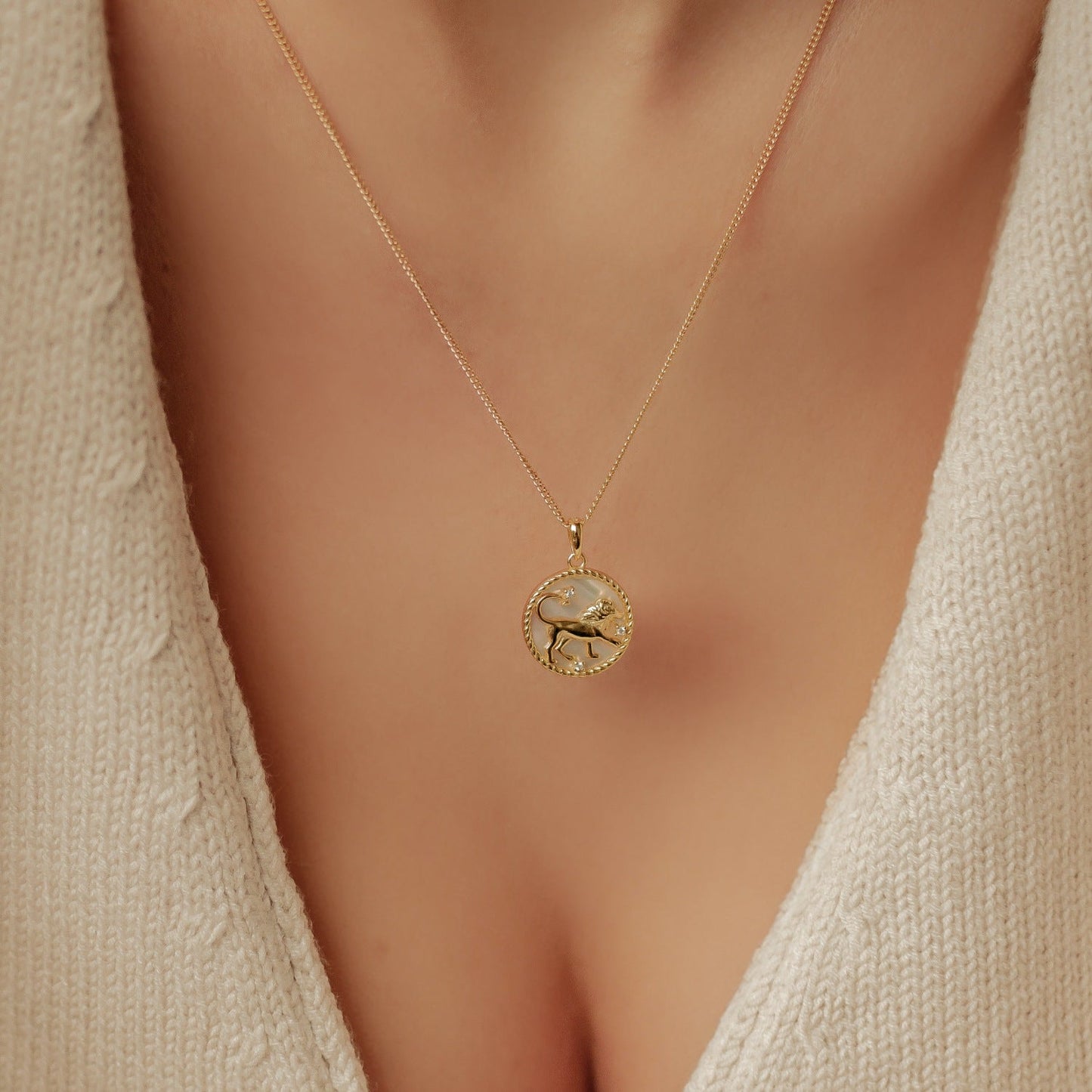Leo Zodiac Pendant Necklace