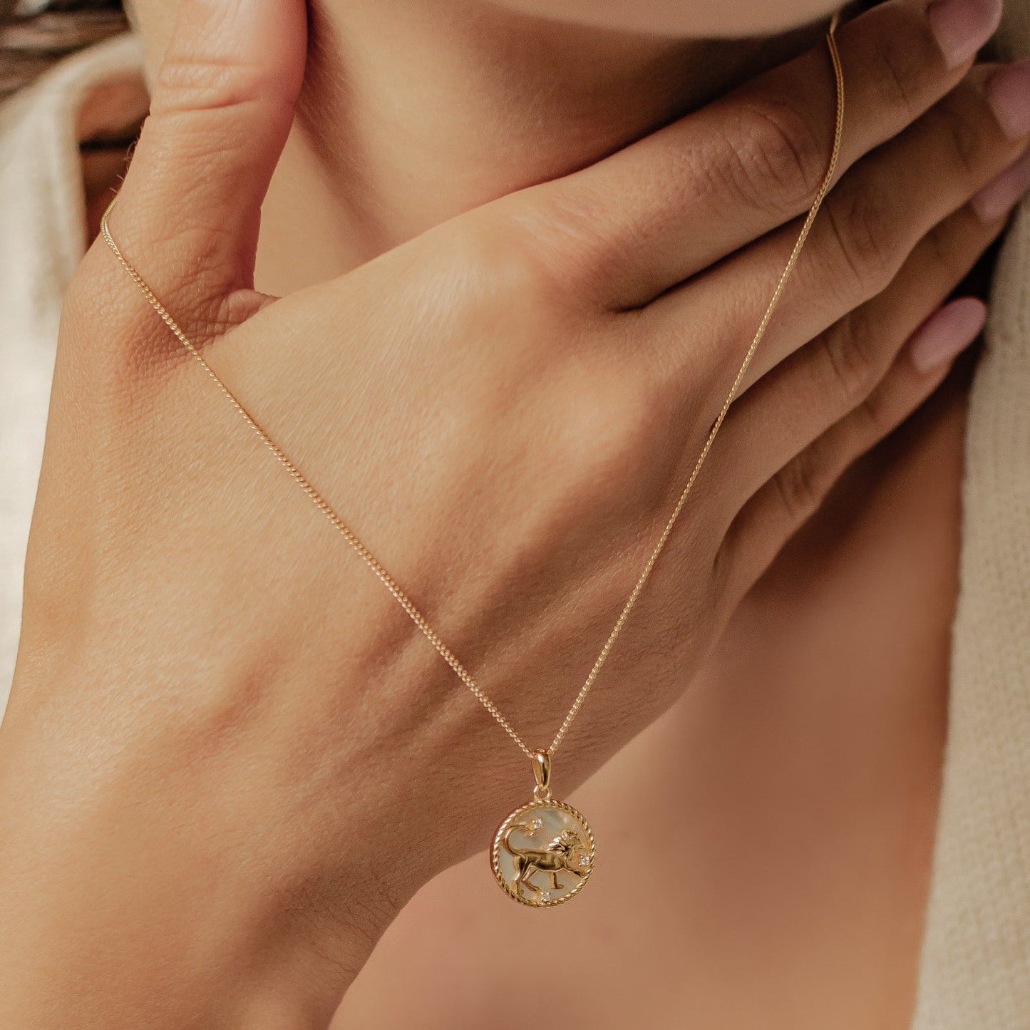 Leo Zodiac Pendant Necklace