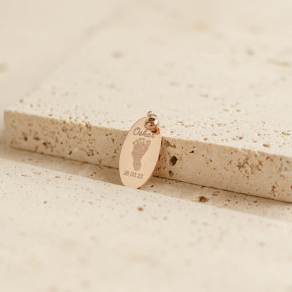 Hand and FootPrint Necklace