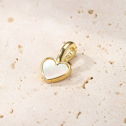 Heart Clip-on Pendant Sterling Silver