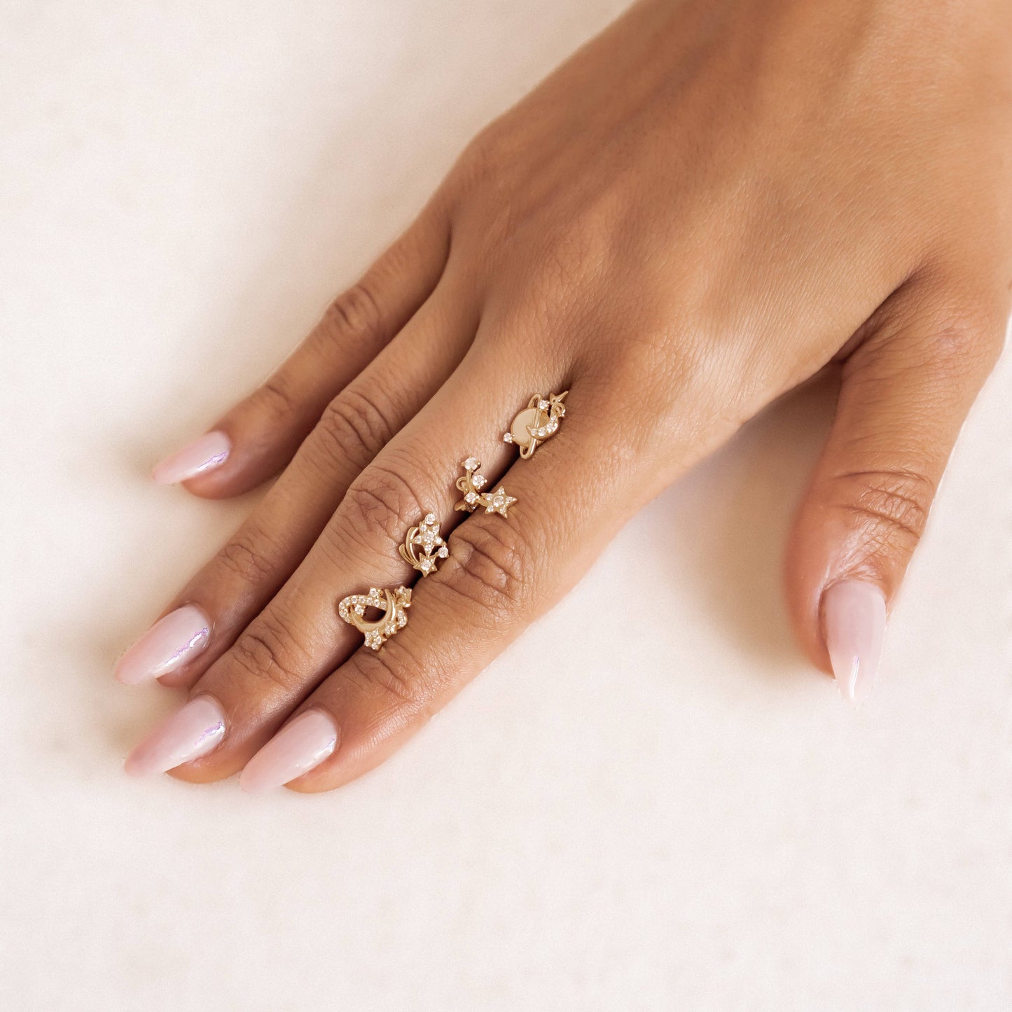 Cascading Blossom Stud Earrings Sterling Silver