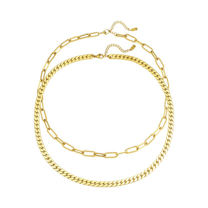 Chunky Chain Necklace Set Waterproof