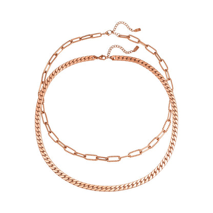 Chunky Chain Necklace Set Waterproof