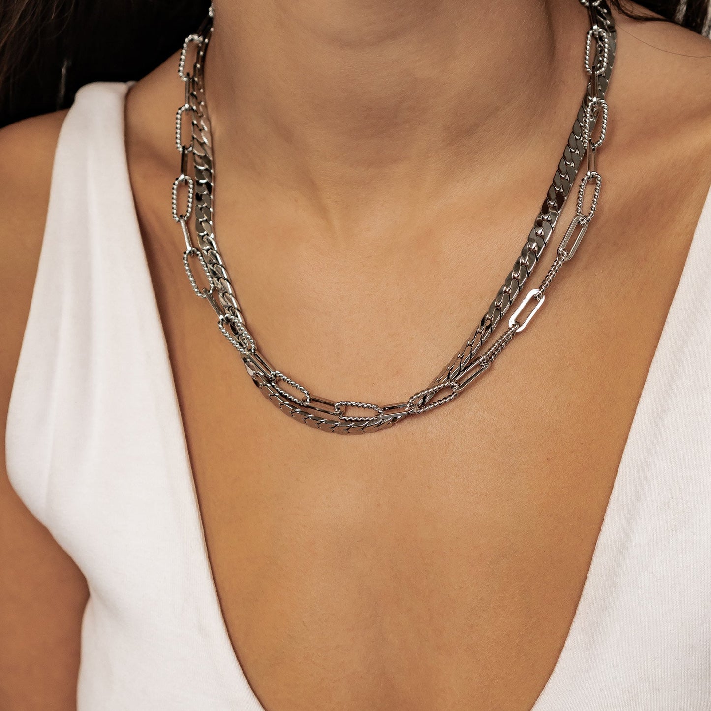 Chunky Chain Necklace Set Waterproof