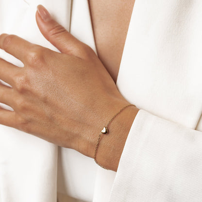 Chunky Heart Pendant Necklace Waterproof