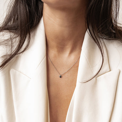 Chunky Heart Pendant Necklace Waterproof