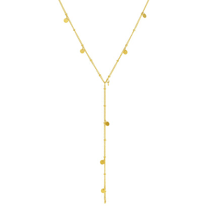 Coin Y Lariat Necklace Waterproof