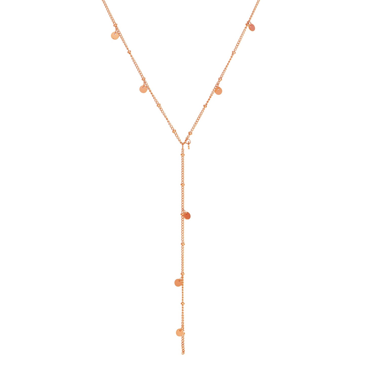 Coin Y Lariat Necklace Waterproof