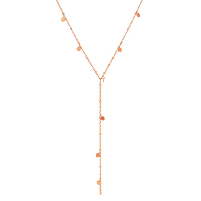 Coin Y Lariat Necklace Waterproof