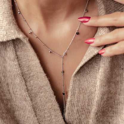 Coin Y Lariat Necklace Waterproof