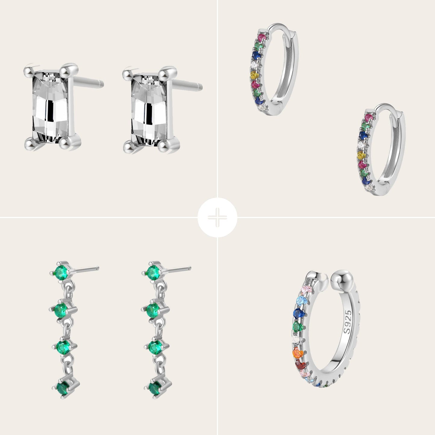 Colorful Earring Set