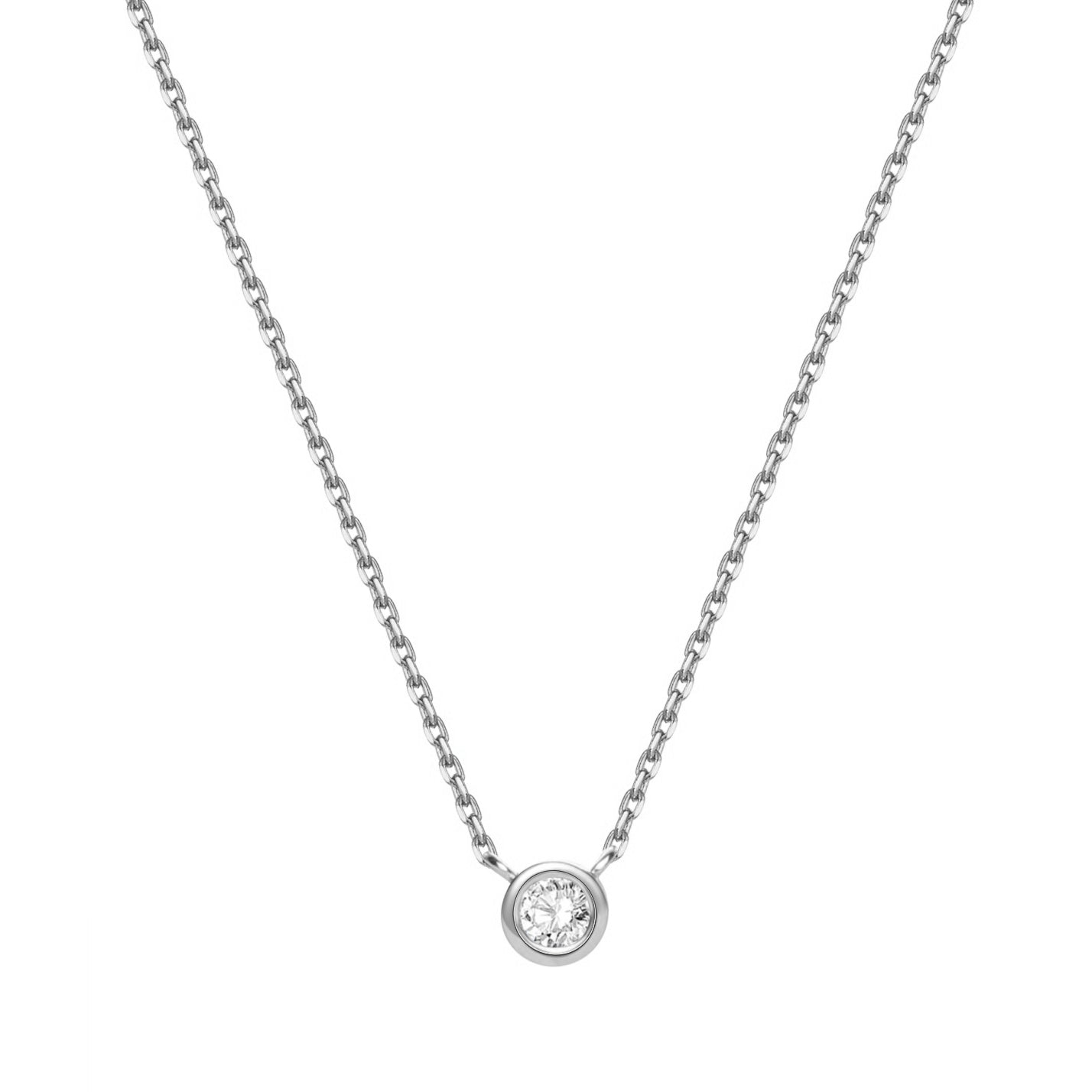 Completion Diamond Necklace 14K Gold