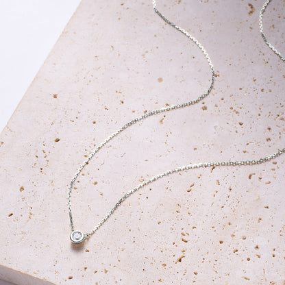 Completion Diamond Necklace 14K Gold