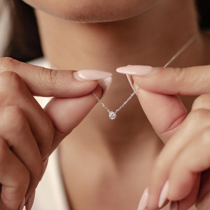 Completion Diamond Necklace 14K Gold