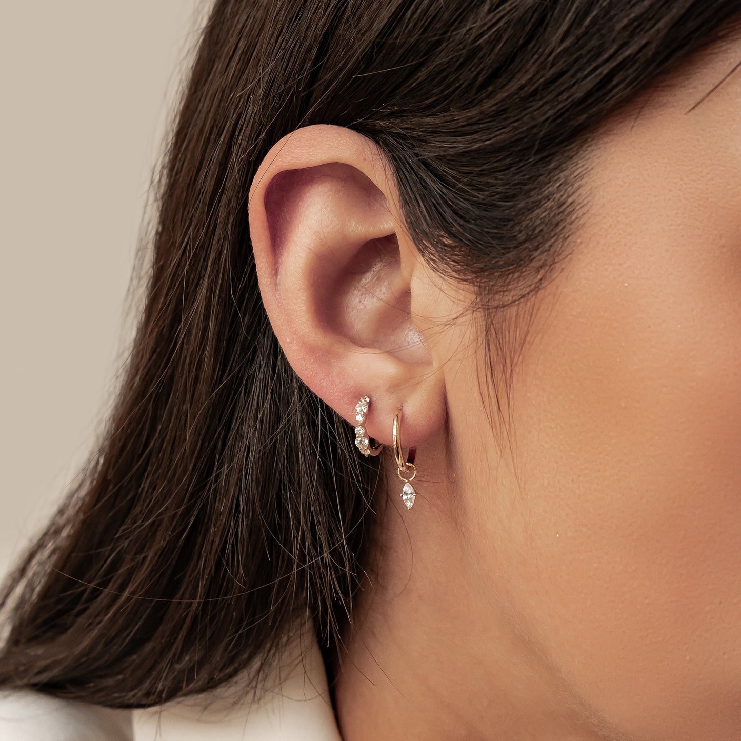 Continuity Hoop Earrings 14K Gold