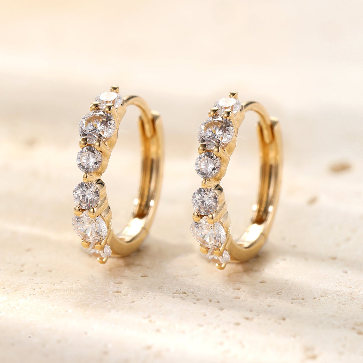 Continuity Hoop Earrings 14K Gold