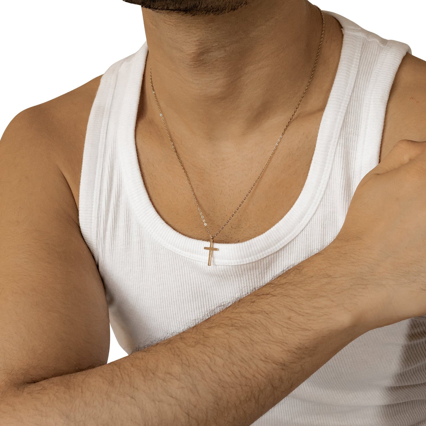 Cross Pendant Necklace Waterproof 55-60cm