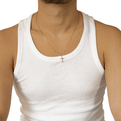 Cross Pendant Necklace Waterproof 55-60cm