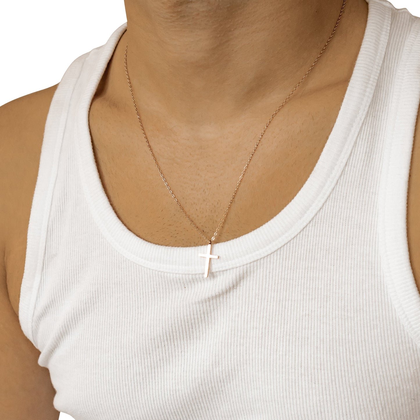 Cross Pendant Necklace Waterproof 55-60cm