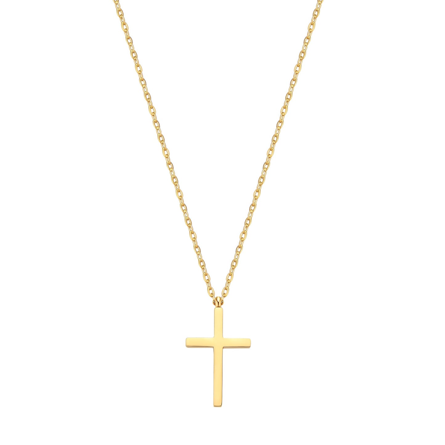 Cross Pendant Necklace Waterproof 55-60cm