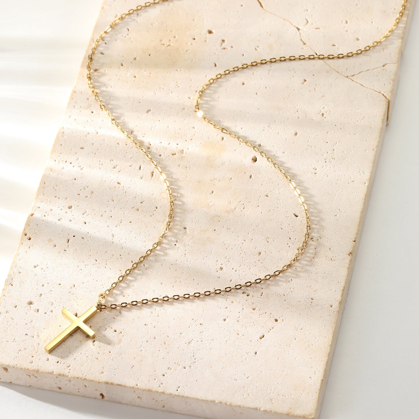 Cross Pendant Necklace Waterproof 55-60cm